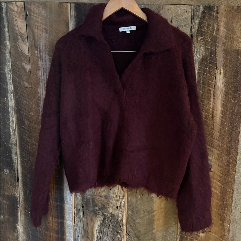 Madewell Fuzzy Collared Sweater